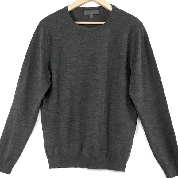 Daniele Fiesoli Crew Neck Gray Merino Wool Sweater. Size XL - Picture 2 of 7